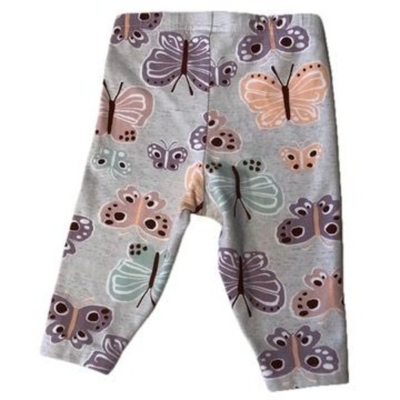 Carter's Baby Girl Jogger/Leggings Gray Multi-colored Butterflies Sz 18M - Picture 2 of 7